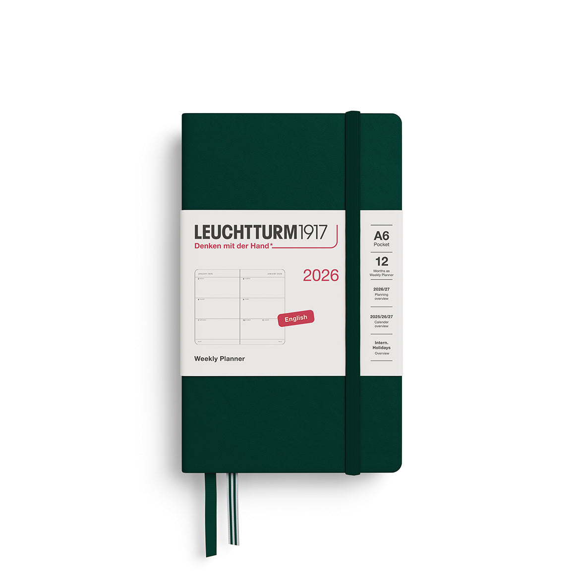 Leuchtturm1917 2026 Diary - Weekly Planner A6
