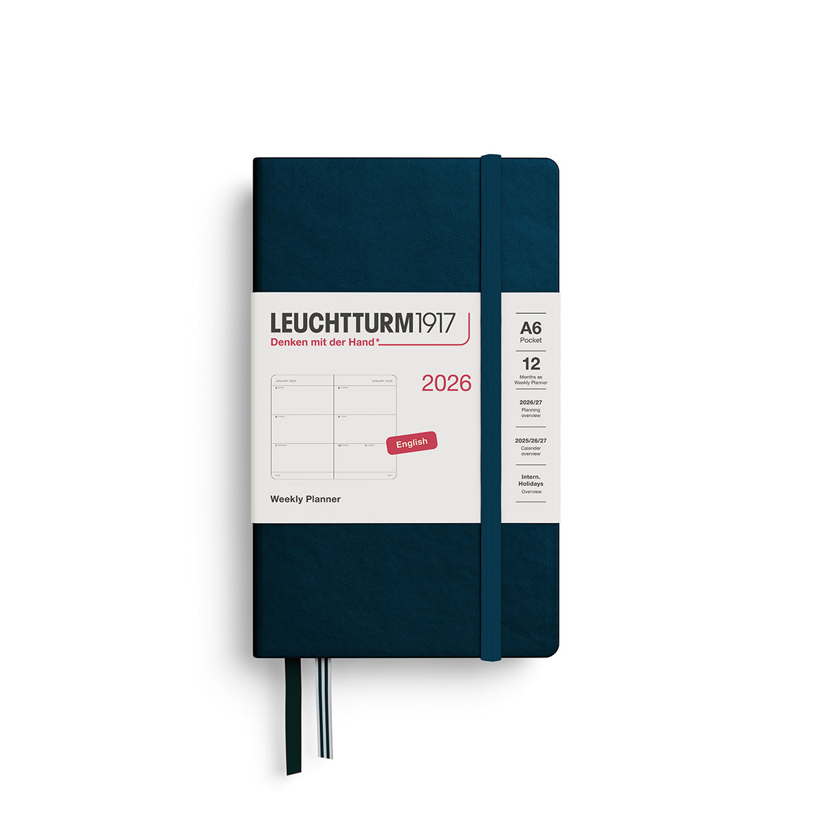 Leuchtturm1917 2026 Diary - Weekly Planner A6