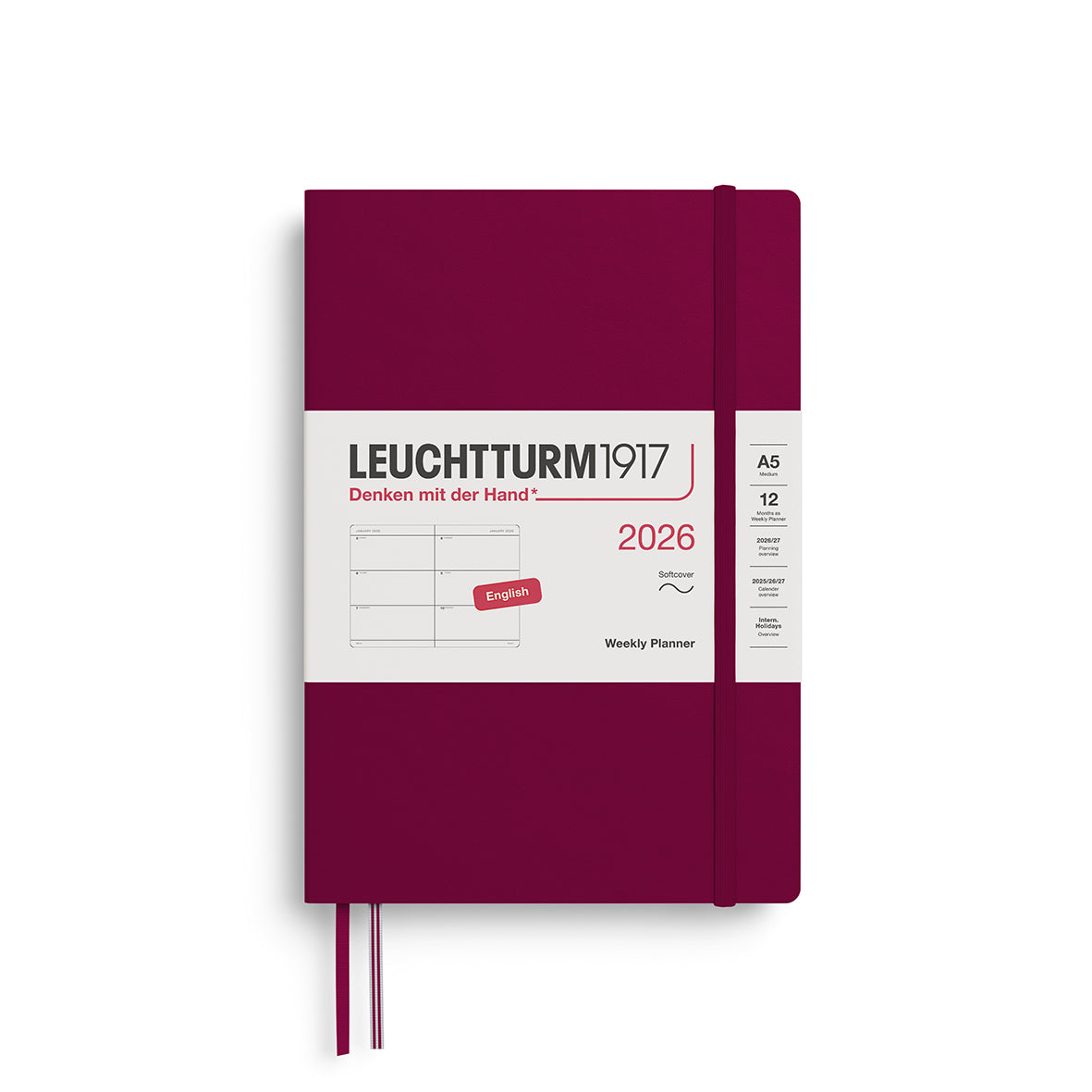 Leuchtturm1917 2026 Diary - Weekly Planner A5
