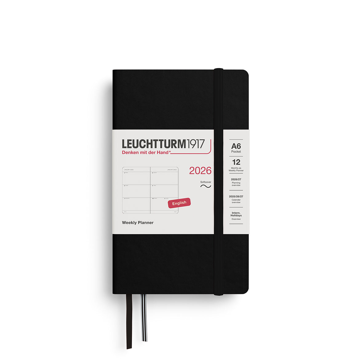 Leuchtturm1917 2026 Diary - Weekly Planner A6