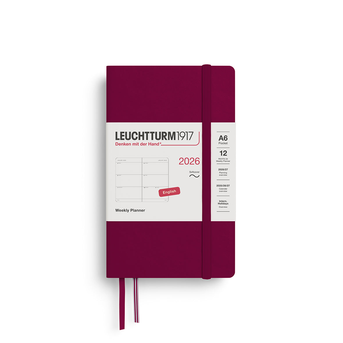Leuchtturm1917 2026 Diary - Weekly Planner A6