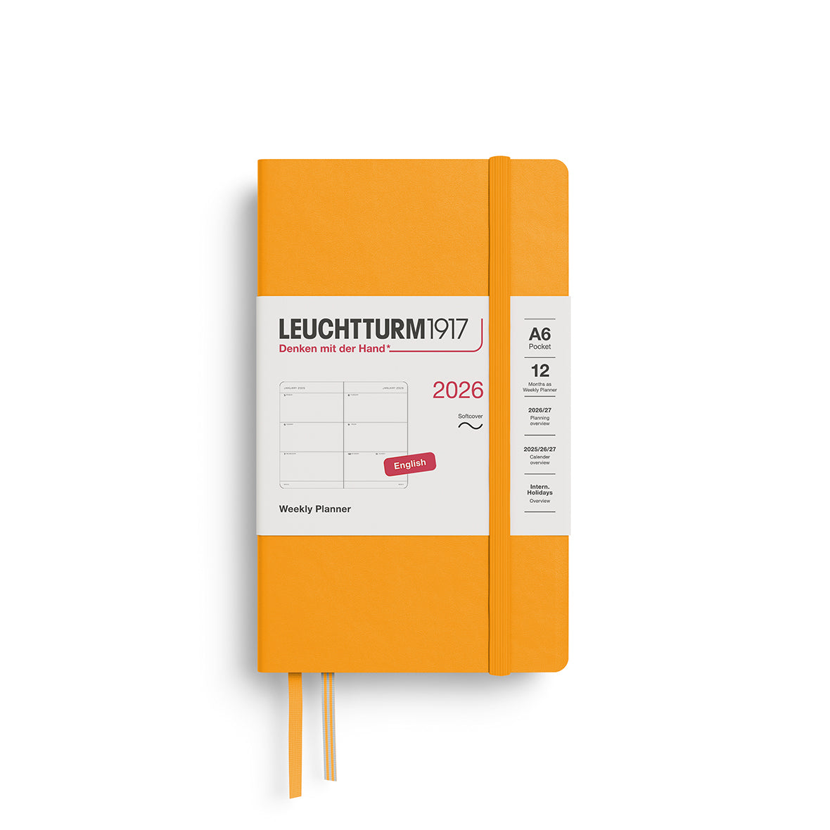Leuchtturm1917 2026 Diary - Weekly Planner A6