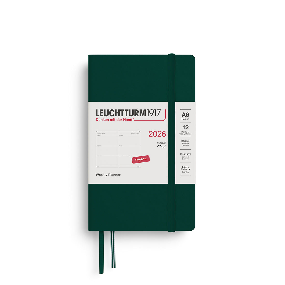 Leuchtturm1917 2026 Diary - Weekly Planner A6