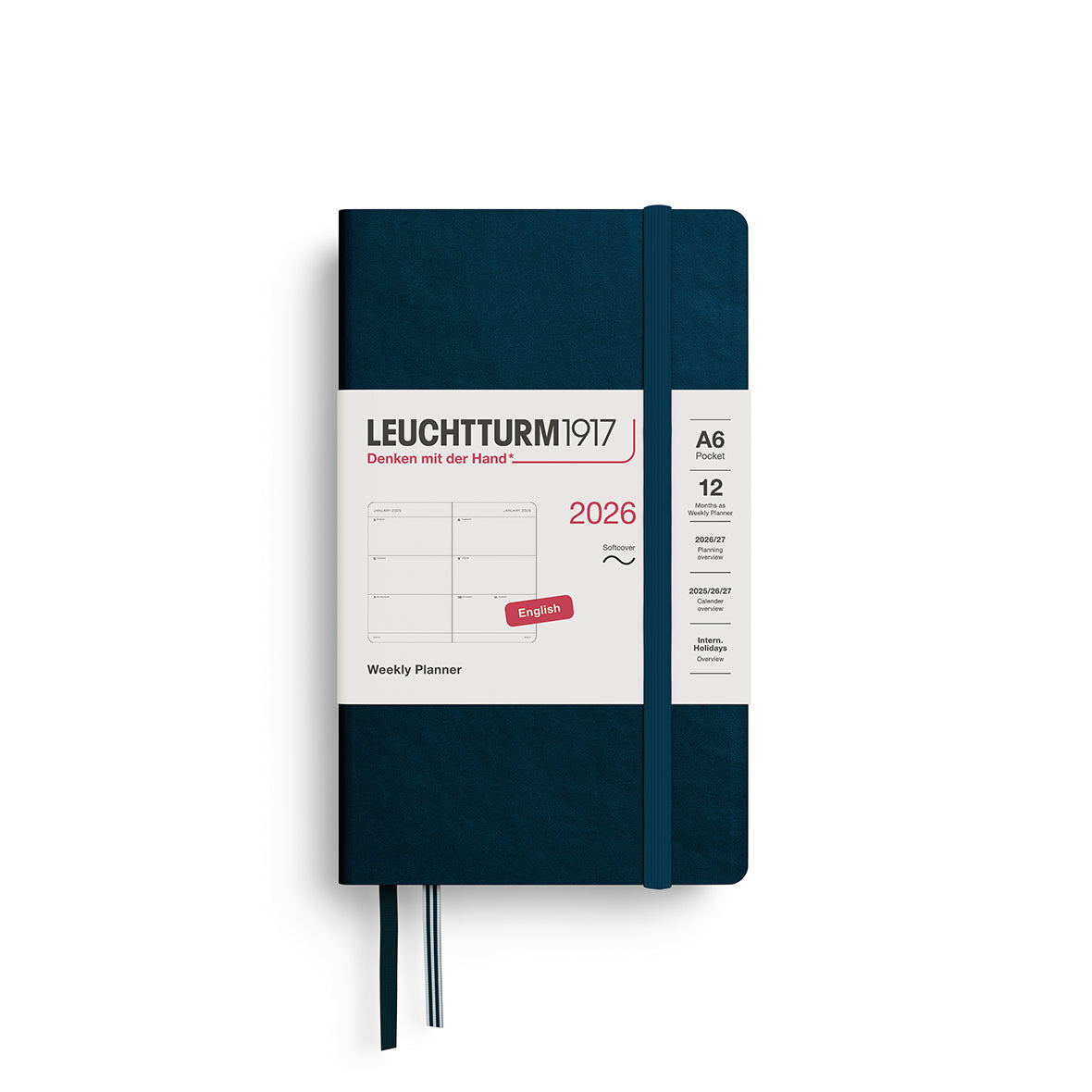 Leuchtturm1917 2026 Diary - Weekly Planner A6