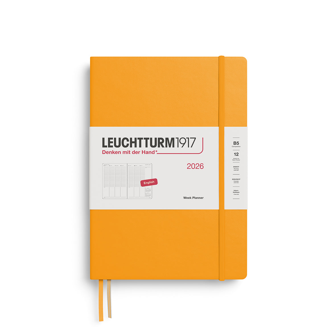 Leuchtturm1917 2026 Diary - Week Planner B5