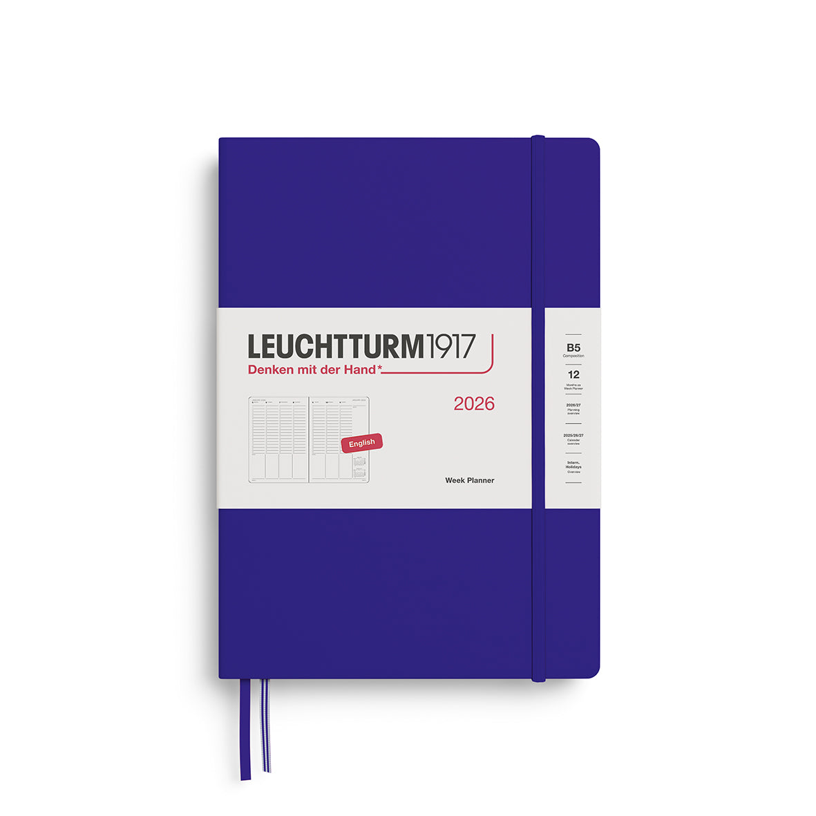 Leuchtturm1917 2026 Diary - Week Planner B5