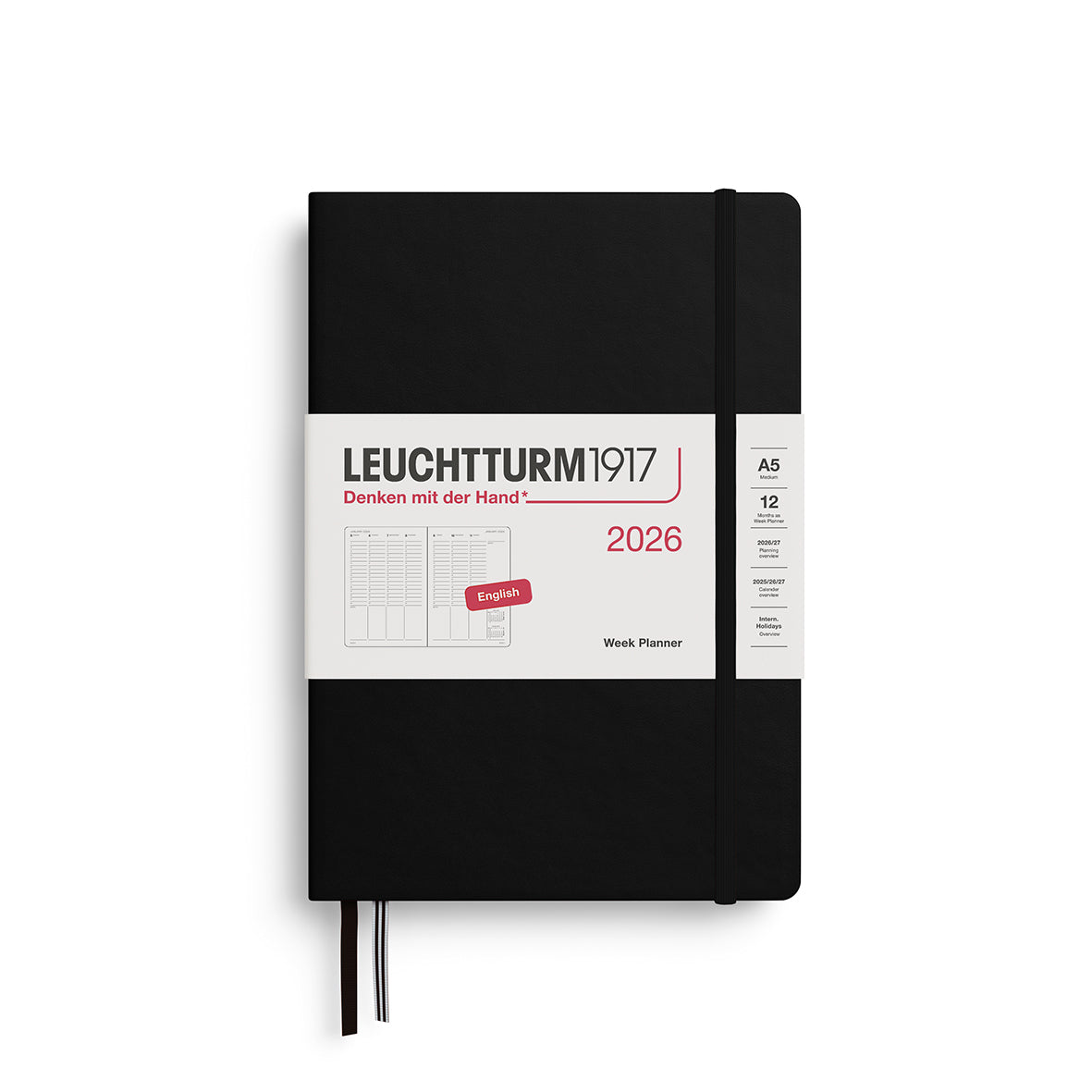 Leuchtturm1917 2026 Diary - Week Planner A5