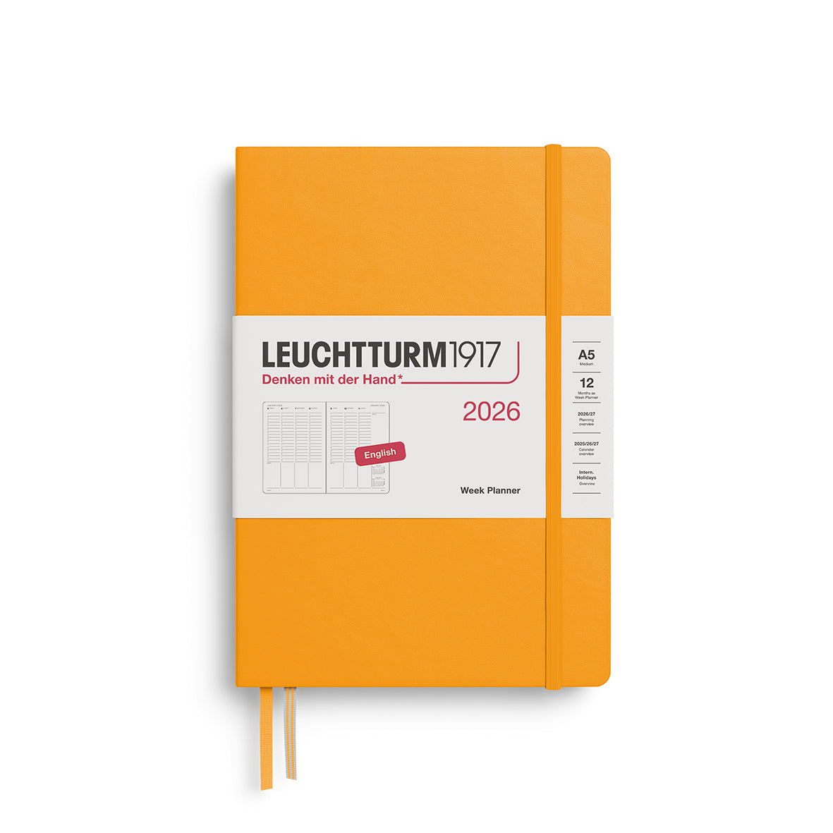 Leuchtturm1917 2026 Diary - Week Planner A5