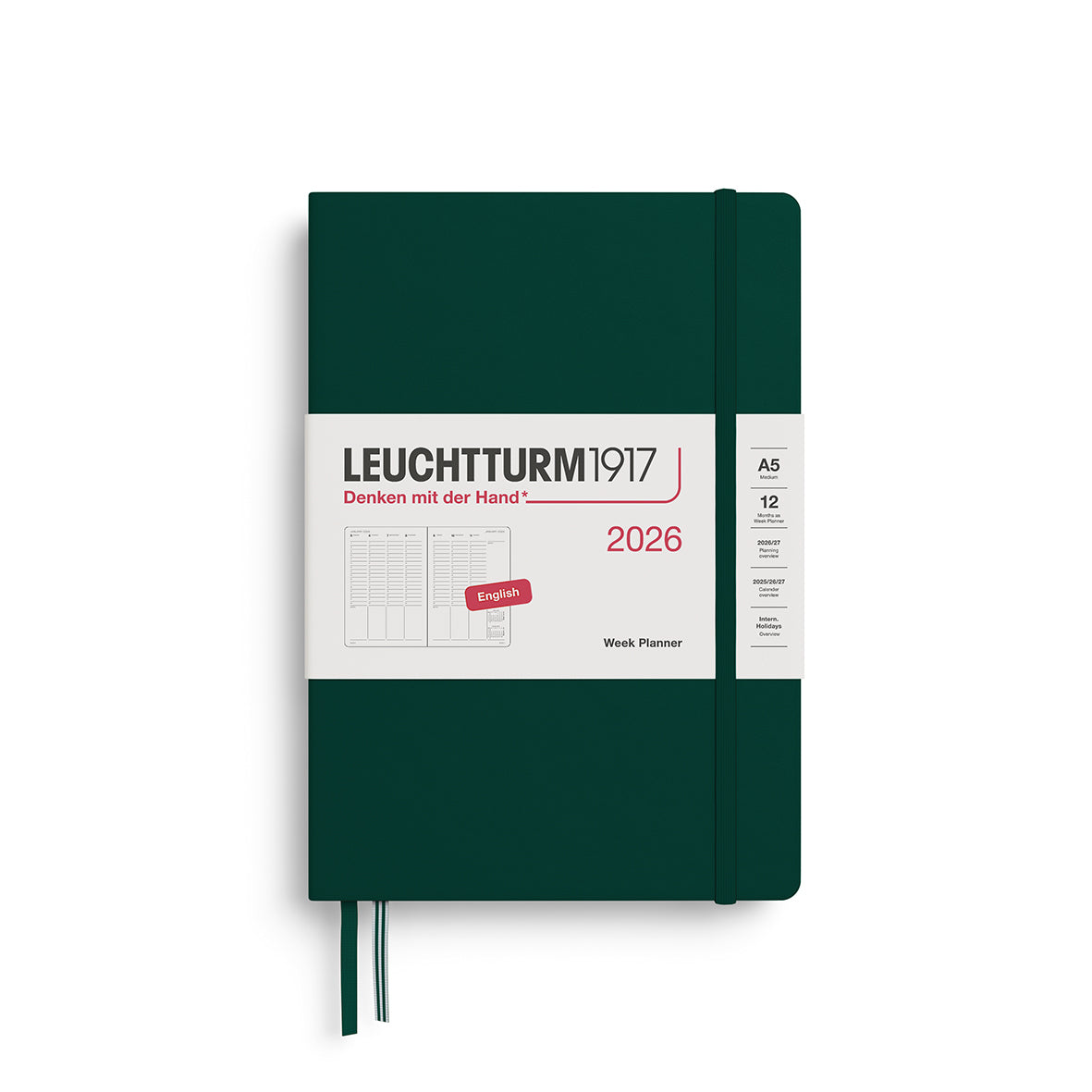 Leuchtturm1917 2026 Diary - Week Planner A5