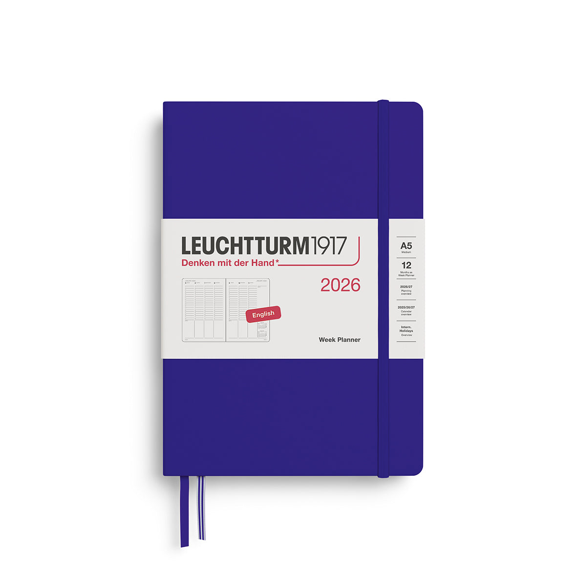 Leuchtturm1917 2026 Diary - Week Planner A5