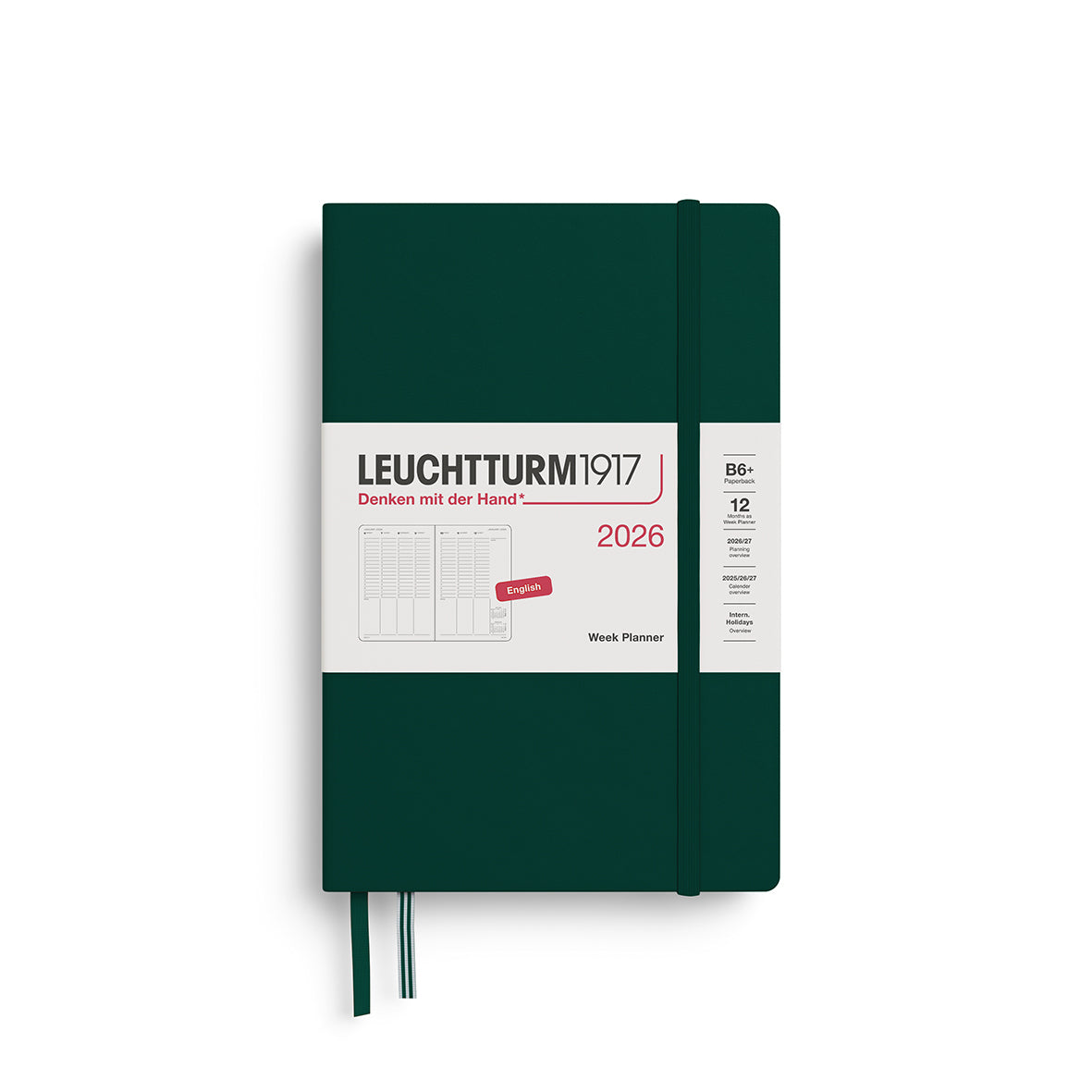 Leuchtturm1917 2026 Diary - Week Planner B6
