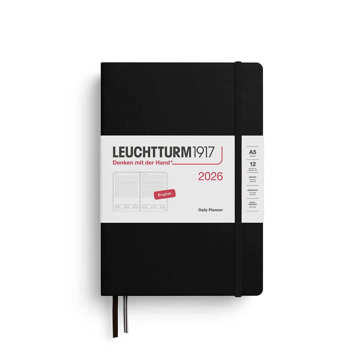 Leuchtturm1917 2026 Diary - Daily Planner A5 Ruled