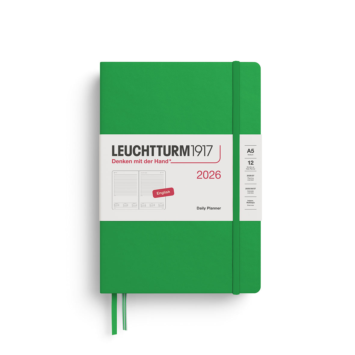 Leuchtturm1917 2026 Diary - Daily Planner A5 Ruled