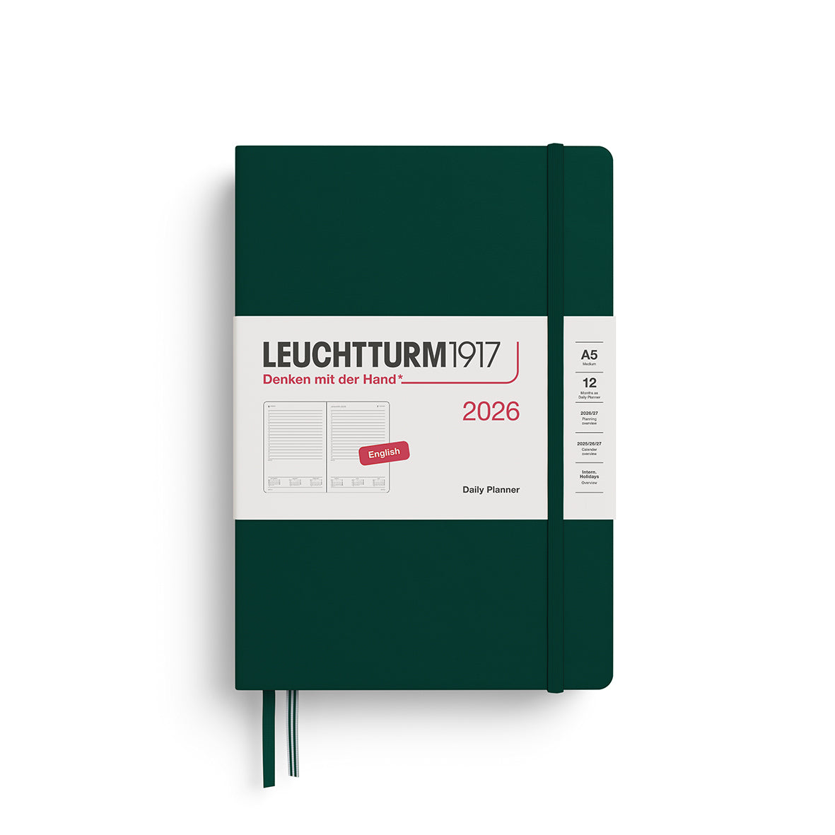 Leuchtturm1917 2026 Diary - Daily Planner A5 Ruled