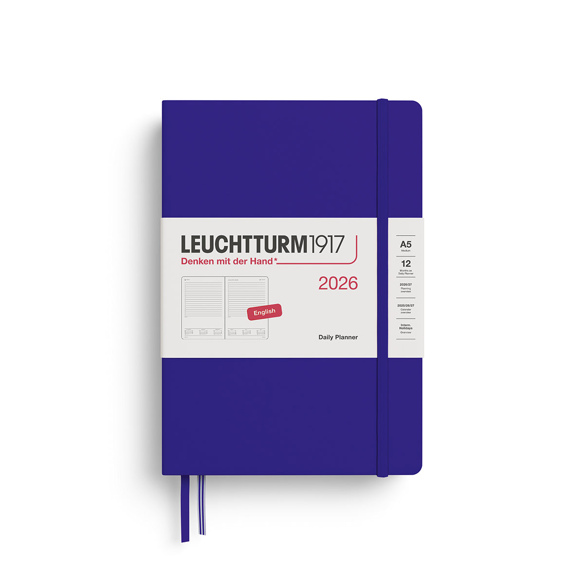 Leuchtturm1917 2026 Diary - Daily Planner A5 Ruled