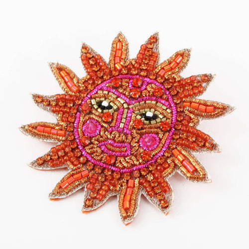 My Doris Brooch - Sun Face