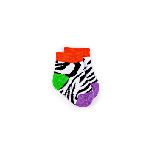 Polly & Andy Bamboo Childrens Socks - Zebra Stripe