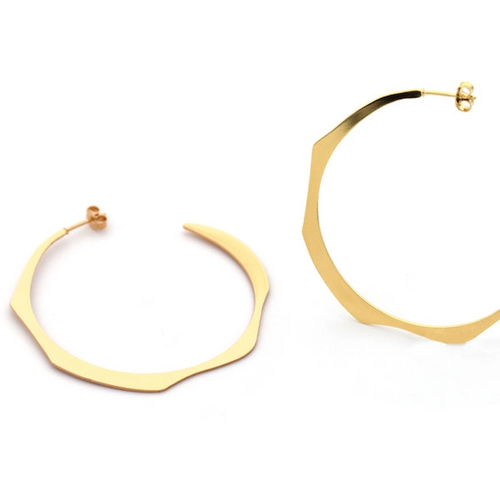 Nadja Carlotti Jewellery - Landscape Large Dune Hoop Earrings