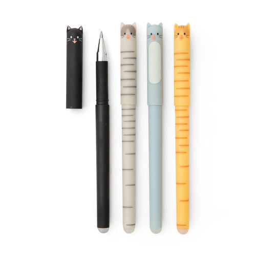 Kikkerland Pen - Erasable Cat Gel Pen