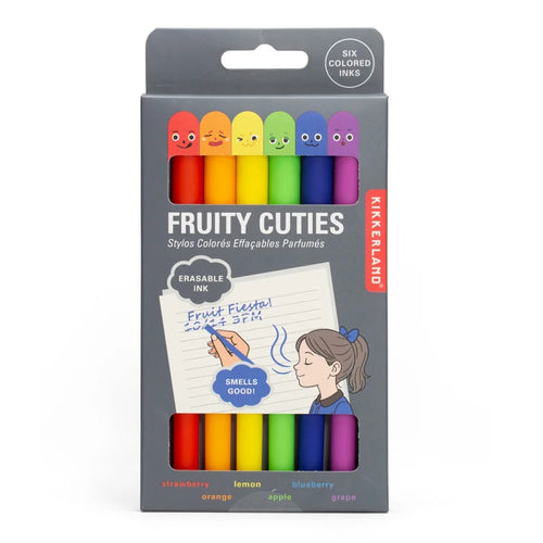 Kikkerland Pen - Erasable Fruity Cuties