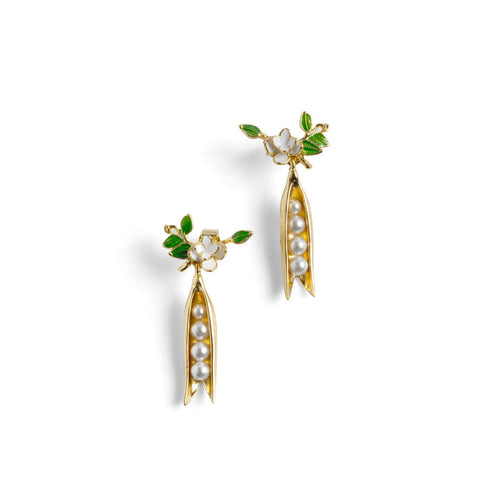 Bill Skinner Earrings - Peapod Drops