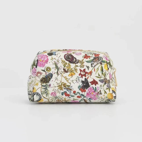 Fable Cosmetic Pouch - Floral Engravings