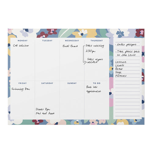 Busy B Planner Pad - Weekly Planner Pad - Floral