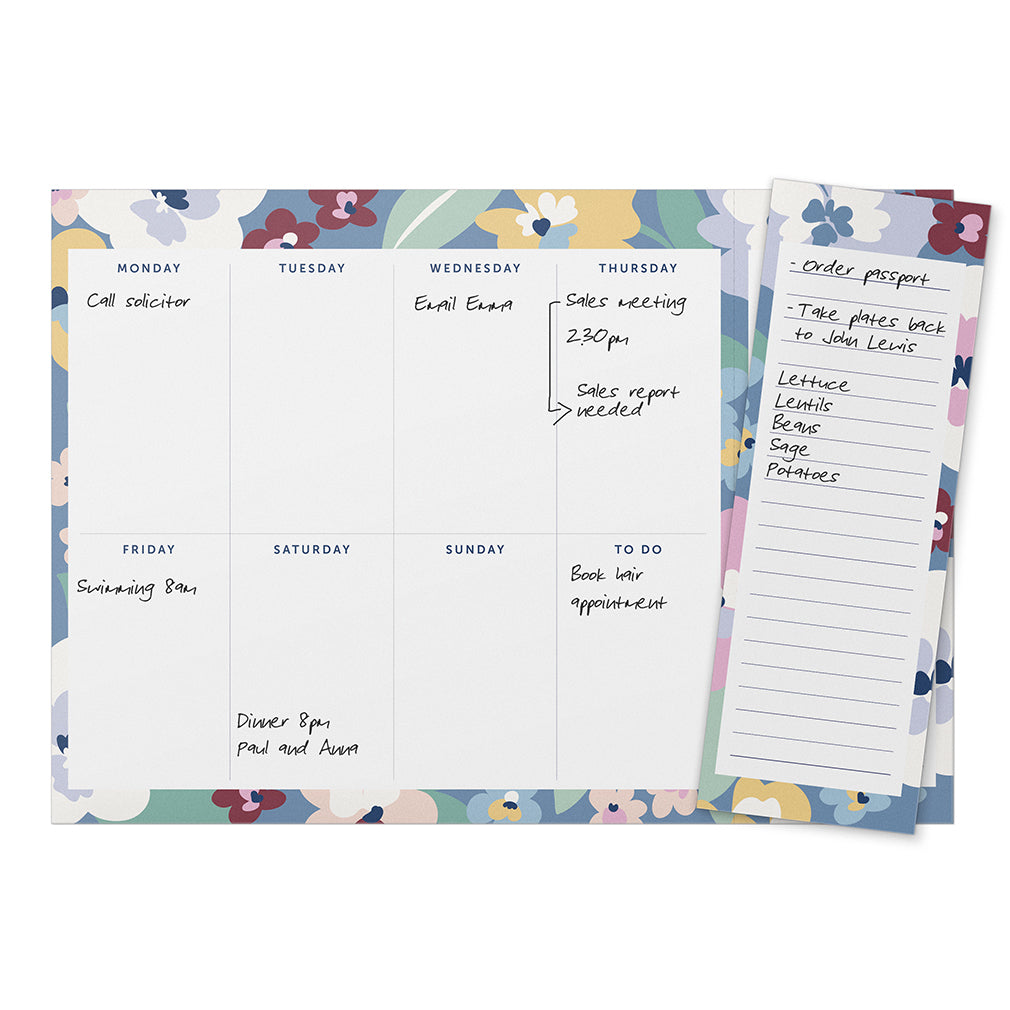 Busy B Planner Pad - Weekly Planner Pad - Floral