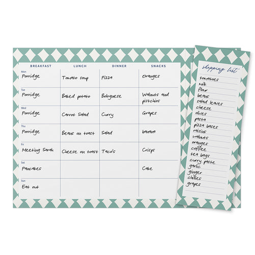 Busy B Meal Planner - Meal Planner Pad - Harlequin