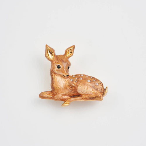 Fable Jewellery - Resting Fawn Brooch
