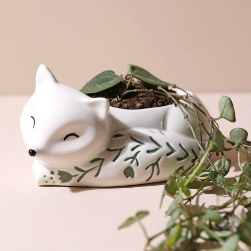 Lisa Angel Planter - Small Ceramic Sleeping Fox