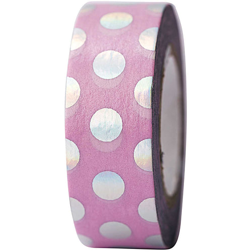 Paper Poetry Washi Tape - Pink & Irides Dots