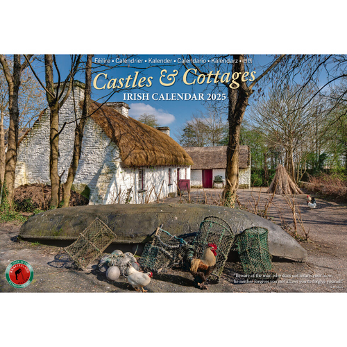 Real Ireland A4 Calendar 2025 - Castle and Cottages