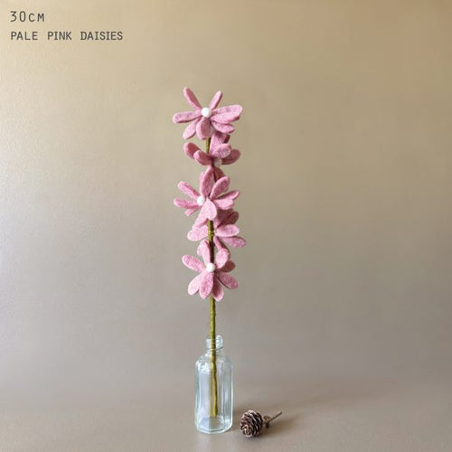 East of India Felt Flower Branch