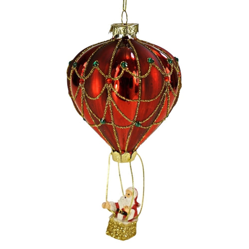 Werner Voss Christmas Bauble - Glass Hot Air Balloon
