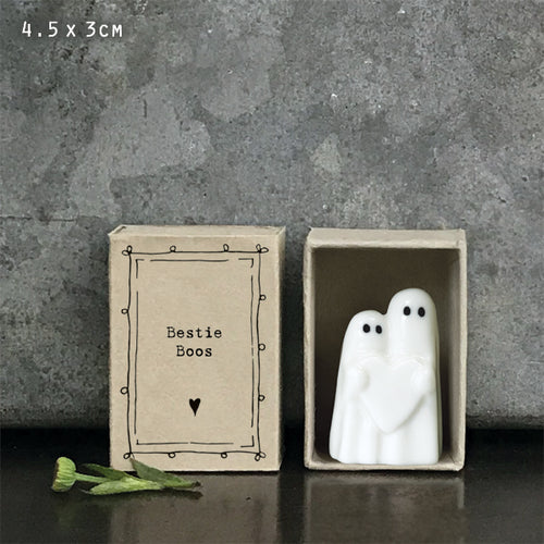 East of India Halloween - Porcelain Ghost Matchbox - Bestie Boos