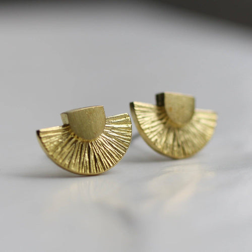 Silk Purse, Sow's Ear Jewellery - Art Deco Stud Earrings
