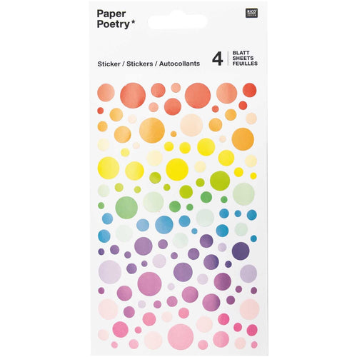 Paper Poetry Stickers - Multicoloured Circles
