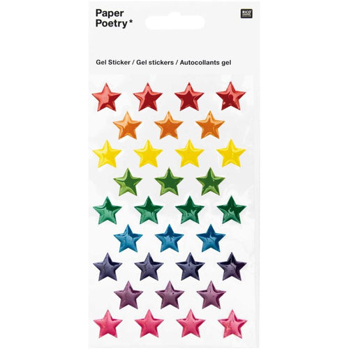 Paper Poetry Stickers - 3D Stars