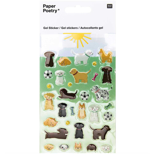 Paper Poetry Stickers - Gel Dogs