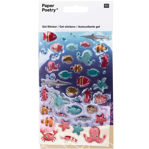 Paper Poetry Stickers - Gel Fish