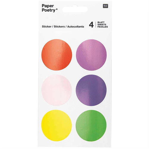 Paper Poetry Stickers - Colourful Circles