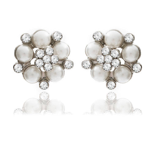 Lovett Earrings - Audrey Hepburn Pearl Studs