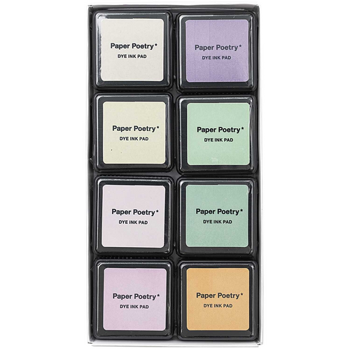 Paper Poetry Stamp Set - Dye Ink Pad Pastel Set