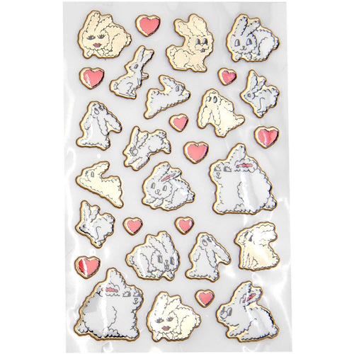 Paper Poetry Stickers - Puffy Futschikato Bunnies