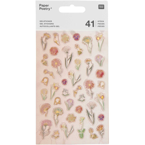 Paper Poetry Stickers - Puffy Futschikato Flowers
