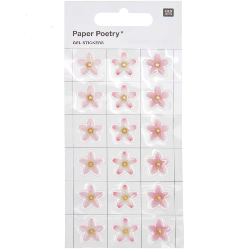 Paper Poetry Stickers - Gel Cherry Blossoms