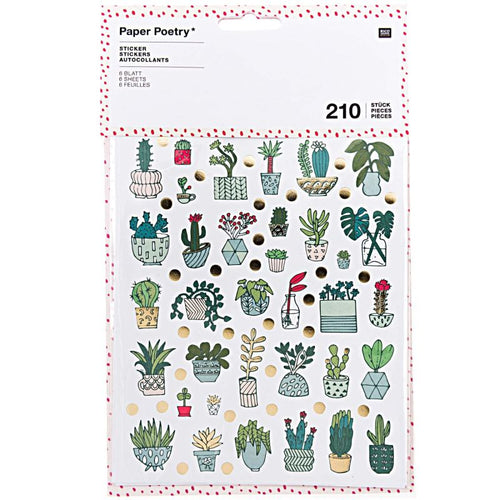Paper Poetry Stickers - Hygge Plants