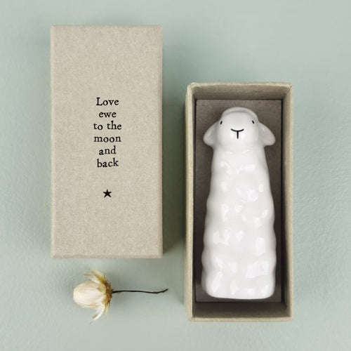 East of India - Porcelain Vase - Sheep