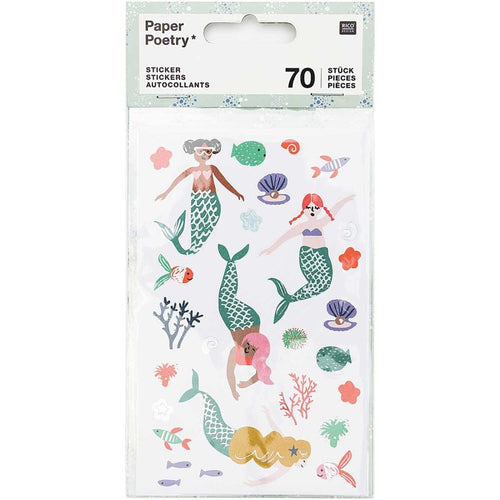 Paper Poetry Stickers - Mermaids